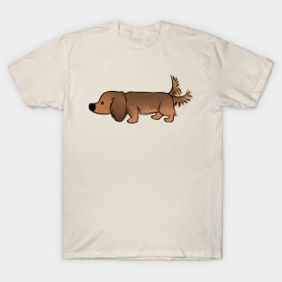 Dachshund Series (Red Long hair) T-Shirt